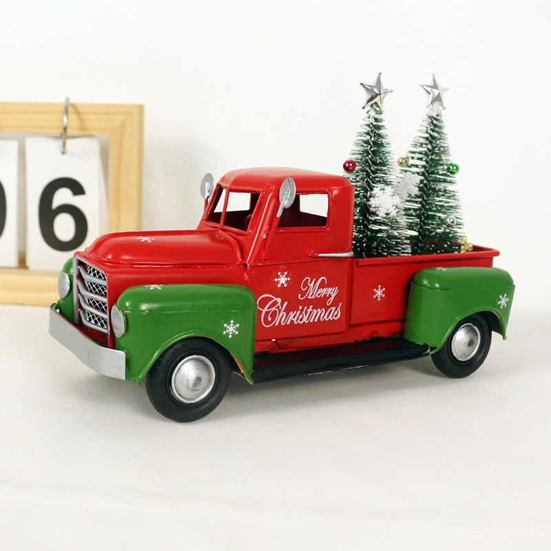 Fém teherautó dísz – Autómodell, Modern minimalizmus stílusú, Belső dekoráció (Anyag: Vas; Kategória: Autómodell; Stílus: Modern minimalizmus; Alkalmazás: Otthoni dekor)