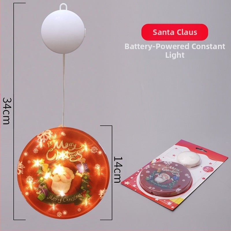 LED ледена лента за снежен човек – вътрешна коледна украса, модел: цветни дискове с пет висящи елемента; G4 гнездо, 5V, IP65