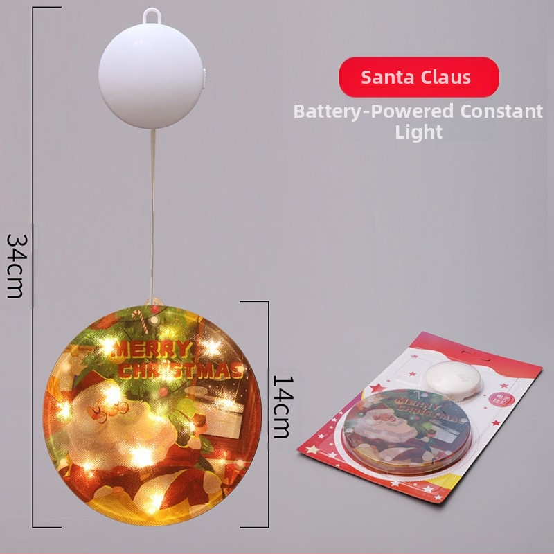 LED ледена лента за снежен човек – вътрешна коледна украса, модел: цветни дискове с пет висящи елемента; G4 гнездо, 5V, IP65