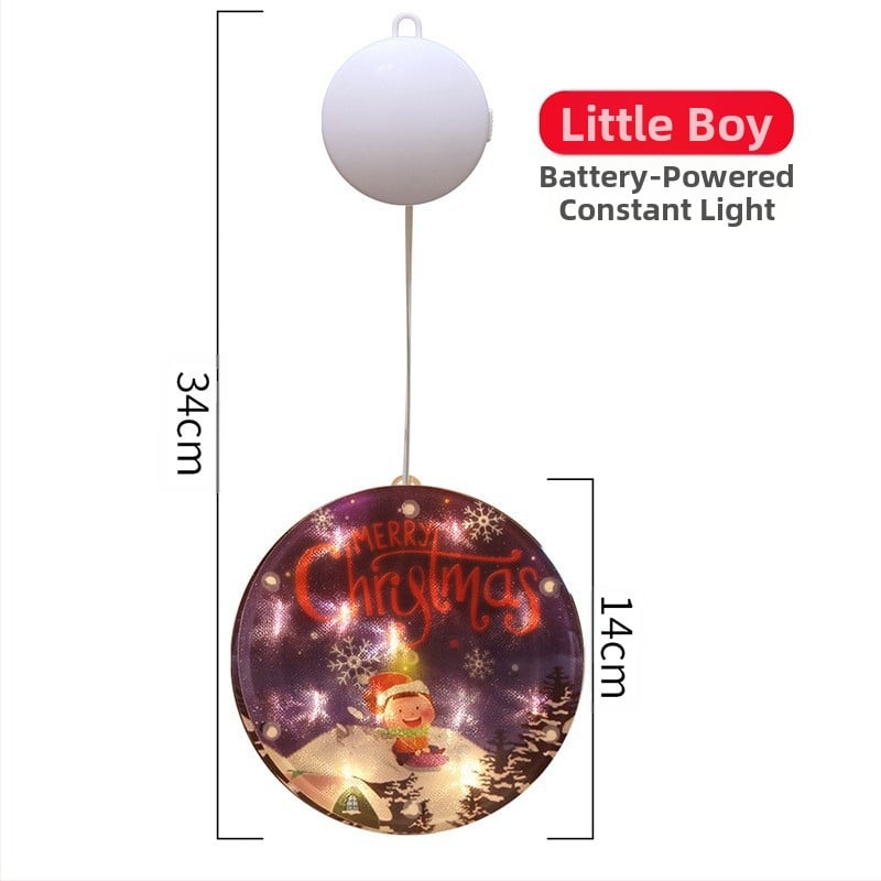 LED ледена лента за снежен човек – вътрешна коледна украса, модел: цветни дискове с пет висящи елемента; G4 гнездо, 5V, IP65