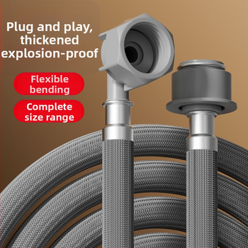 skalbyklės vandens įvado žarnos plėtinys su universaliu jungtimi - PET medžiaga, tiesioginė instaliacija, modelis 8866998, Honglida