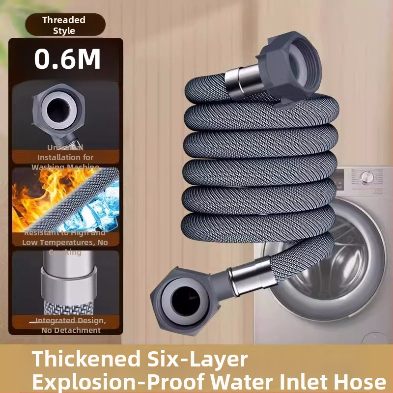 skalbyklės vandens įvado žarnos plėtinys su universaliu jungtimi - PET medžiaga, tiesioginė instaliacija, modelis 8866998, Honglida