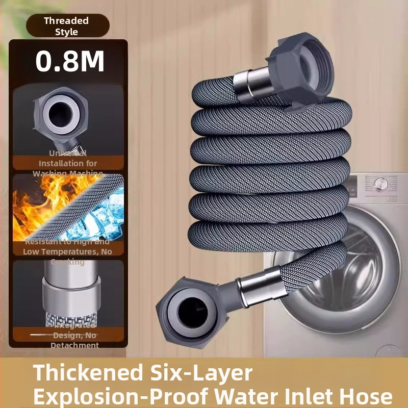 skalbyklės vandens įvado žarnos plėtinys su universaliu jungtimi - PET medžiaga, tiesioginė instaliacija, modelis 8866998, Honglida