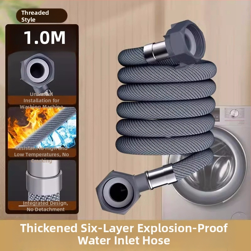 skalbyklės vandens įvado žarnos plėtinys su universaliu jungtimi - PET medžiaga, tiesioginė instaliacija, modelis 8866998, Honglida