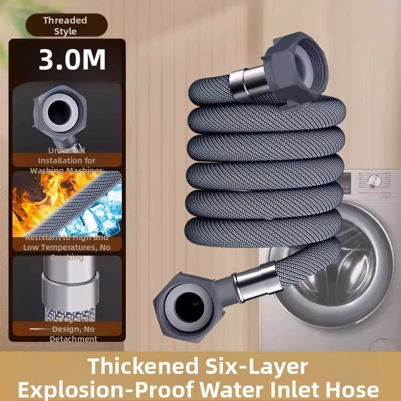 skalbyklės vandens įvado žarnos plėtinys su universaliu jungtimi - PET medžiaga, tiesioginė instaliacija, modelis 8866998, Honglida