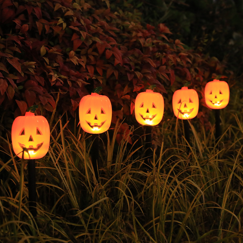 LED Helovino žemės šviestuvai pievoms ir kiemui, saulės energija, 0.06W, IP44, model Halloween Ground Solar 2