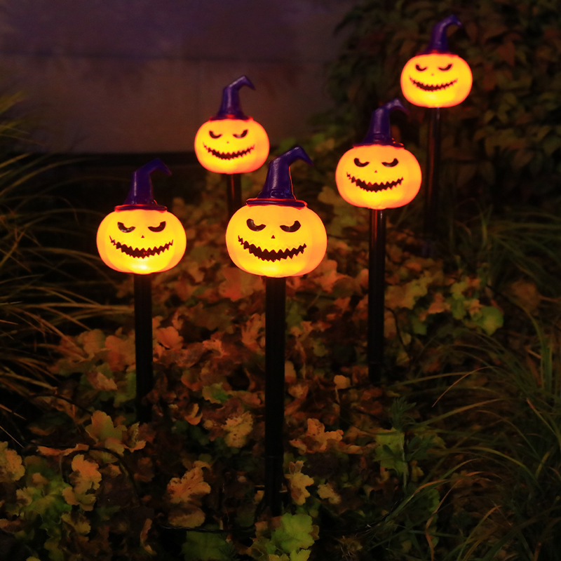 LED Helovino žemės šviestuvai pievoms ir kiemui, saulės energija, 0.06W, IP44, model Halloween Ground Solar 2
