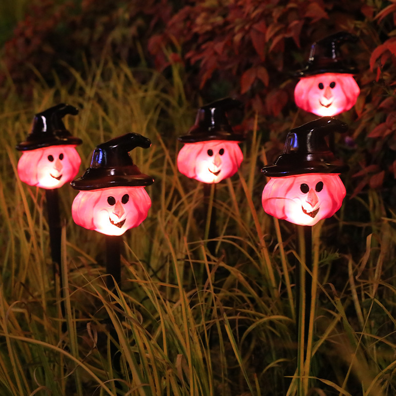 LED Helovino žemės šviestuvai pievoms ir kiemui, saulės energija, 0.06W, IP44, model Halloween Ground Solar 2
