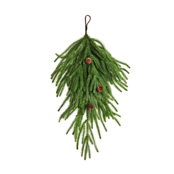 Τεχνητό χριστουγεννιάτικο στεφάνι - χειροποίητο, πλαστικό, έτοιμο για δώρο