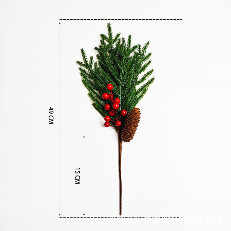 Τεχνητό χριστουγεννιάτικο στεφάνι - χειροποίητο, πλαστικό, έτοιμο για δώρο