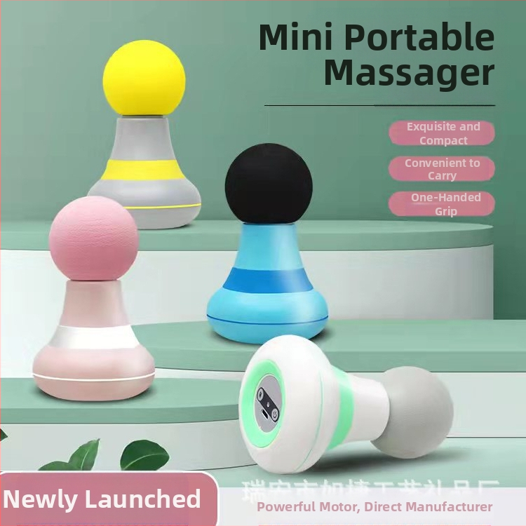 Mini fascia masažuoklis raumenų atsipalaidavimui – USB maitintimas, modelis RJ-R088, viena masažo galvutė, tinkama kaklui, nugarai, šlaunims, kojoms ir pėdoms, mušimo ir bakstelėjimo technikos
