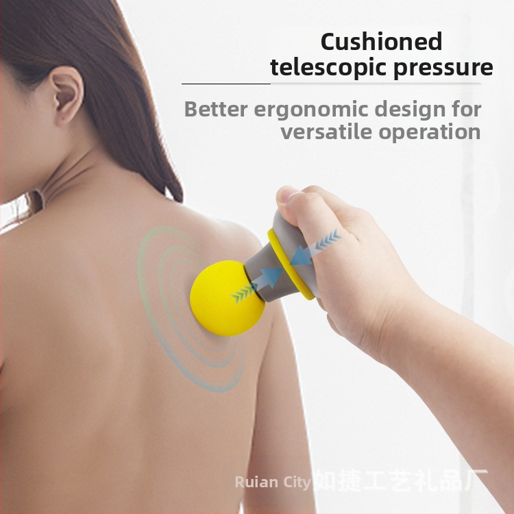 Мини масажор за мускулна релаксация – USB захранване, модел RJ-R088, една масажна глава, за шия, гръб, талия, крака, ханш и стъпала, техники удари и потупвания