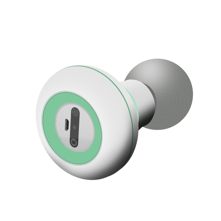 Mini fasija masāžieris muskuļu relaksācijai – USB barošana, modelis RJ-R088, viena masāžas galva, piemērots kaklam, mugurai, gurniem, kājām un pēdām, sitiena un klauvēšanas tehnikas
