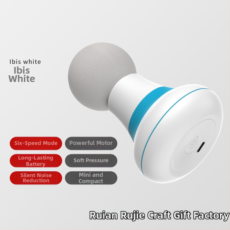 Mini fasija masāžieris muskuļu relaksācijai – USB barošana, modelis RJ-R088, viena masāžas galva, piemērots kaklam, mugurai, gurniem, kājām un pēdām, sitiena un klauvēšanas tehnikas