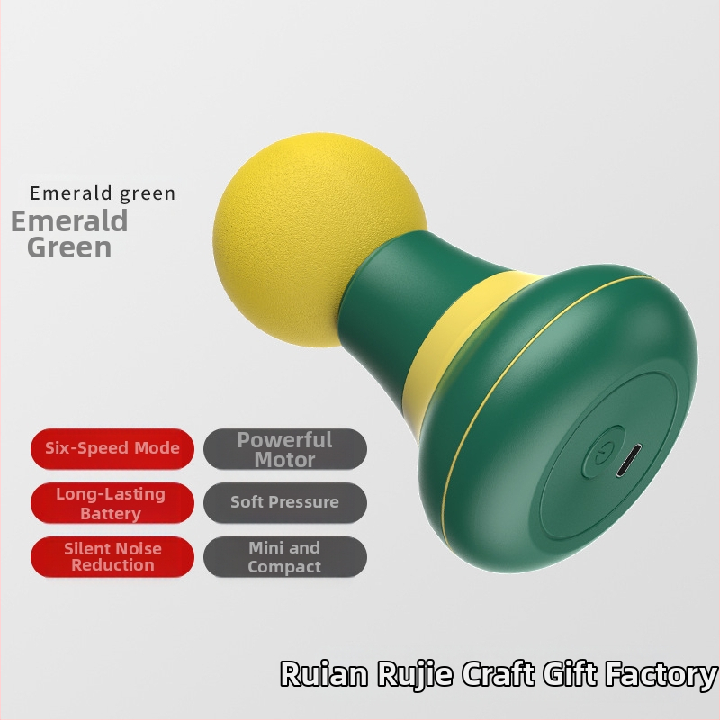 Mini fasija masāžieris muskuļu relaksācijai – USB barošana, modelis RJ-R088, viena masāžas galva, piemērots kaklam, mugurai, gurniem, kājām un pēdām, sitiena un klauvēšanas tehnikas