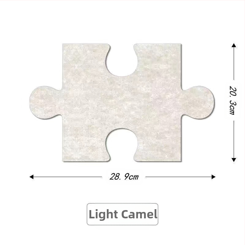 Триизмерен филцов стенен декор с дизайн на пъзел за стени в общежитие — модерен минималистичен стил, марка Unique, материал: Друг