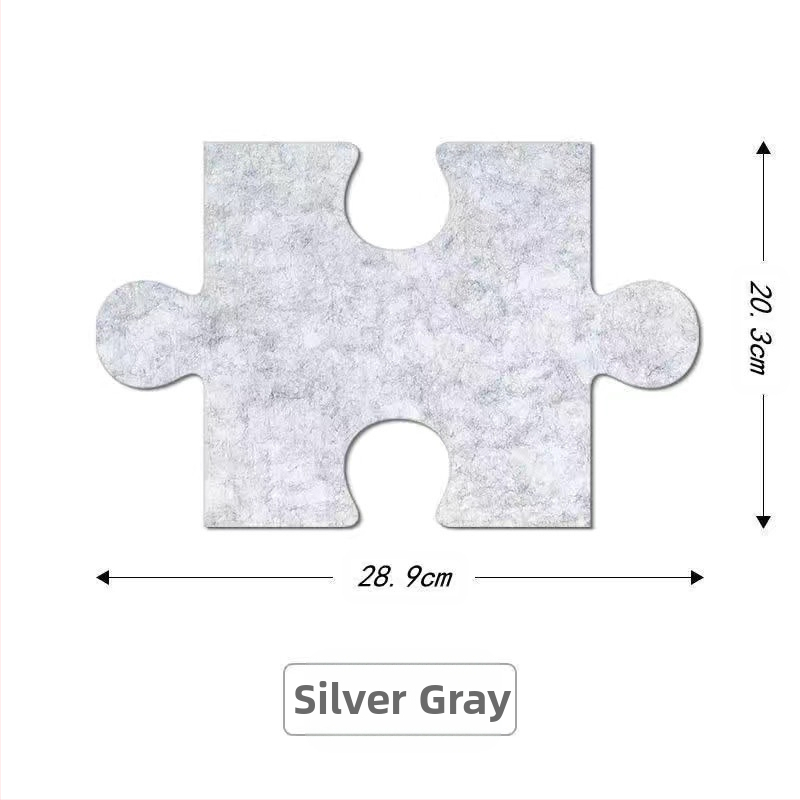 Триизмерен филцов стенен декор с дизайн на пъзел за стени в общежитие — модерен минималистичен стил, марка Unique, материал: Друг