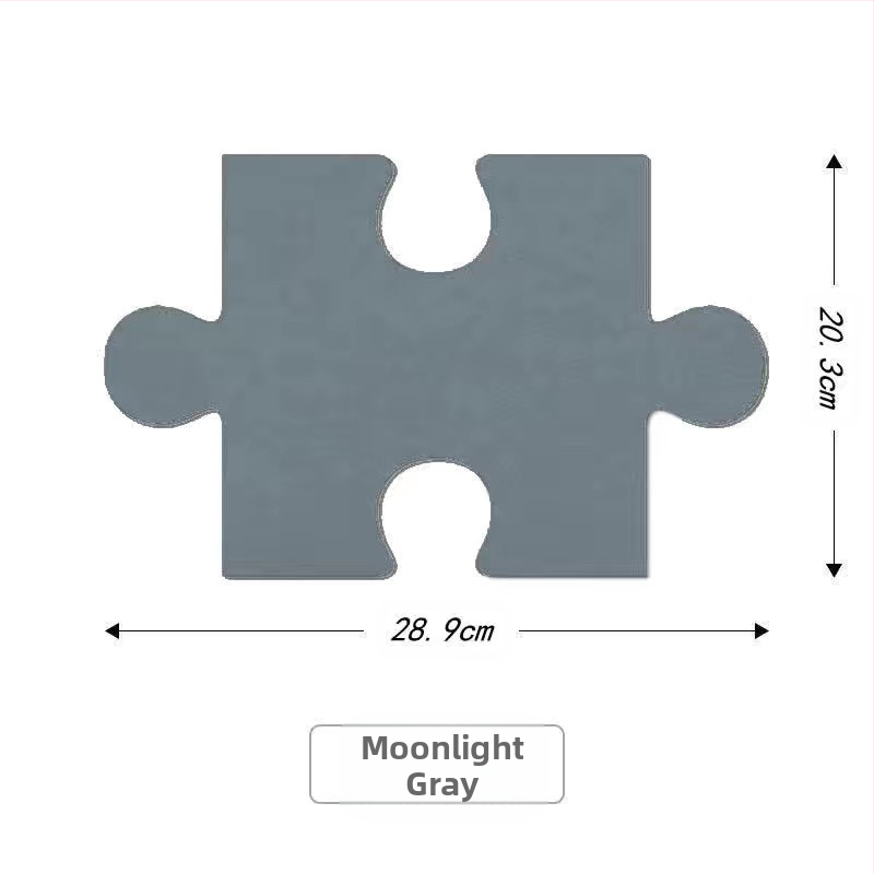 Триизмерен филцов стенен декор с дизайн на пъзел за стени в общежитие — модерен минималистичен стил, марка Unique, материал: Друг
