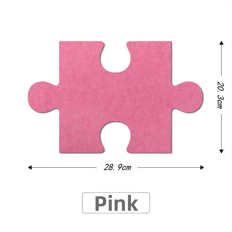 Триизмерен филцов стенен декор с дизайн на пъзел за стени в общежитие — модерен минималистичен стил, марка Unique, материал: Друг