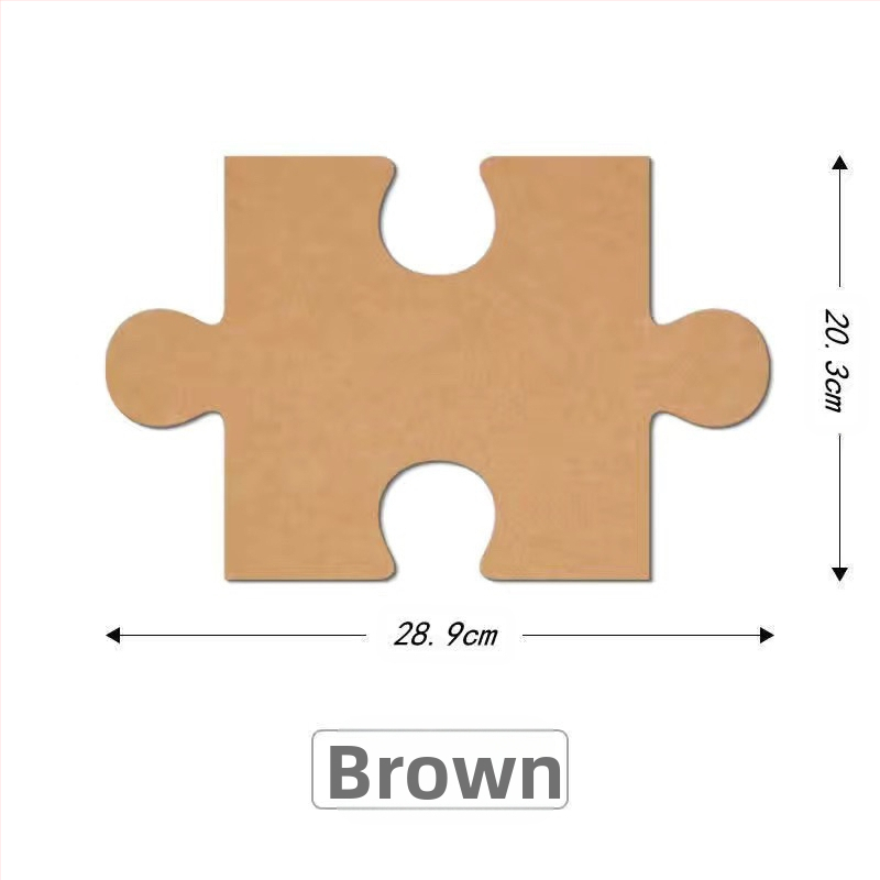 Триизмерен филцов стенен декор с дизайн на пъзел за стени в общежитие — модерен минималистичен стил, марка Unique, материал: Друг