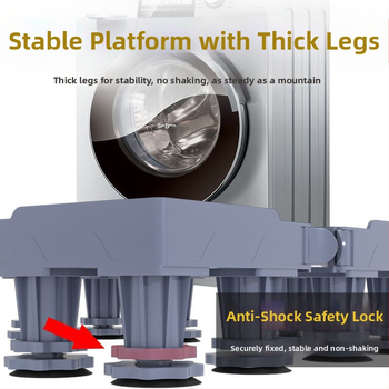 Skalbyklos pagrindas su universaliais ratukais, iš plastiko, be įrengimo