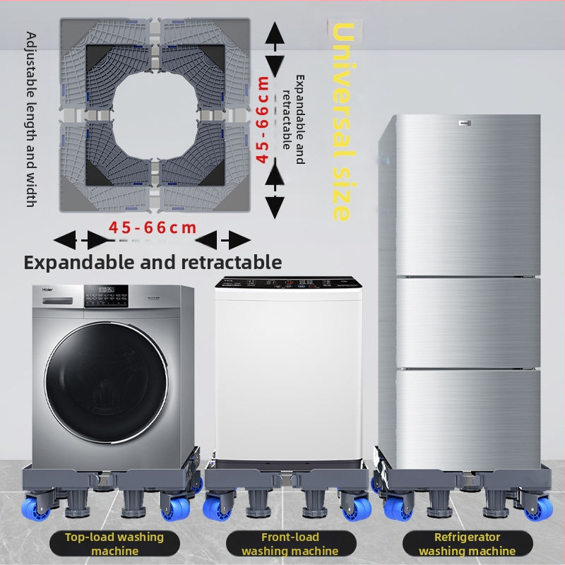 Skalbyklos pagrindas su universaliais ratukais, iš plastiko, be įrengimo