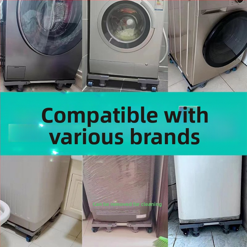 Skalbyklos pagrindas su universaliais ratukais, iš plastiko, be įrengimo