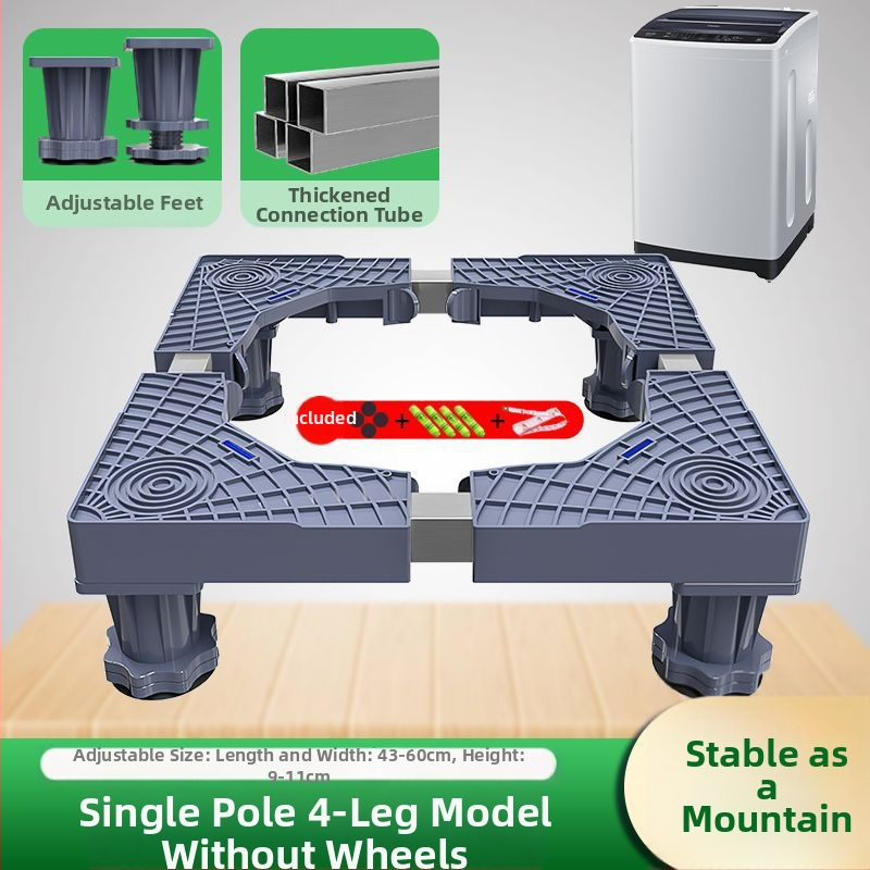 Skalbyklos pagrindas su universaliais ratukais, iš plastiko, be įrengimo