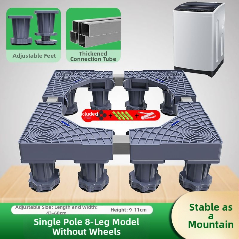Skalbyklos pagrindas su universaliais ratukais, iš plastiko, be įrengimo