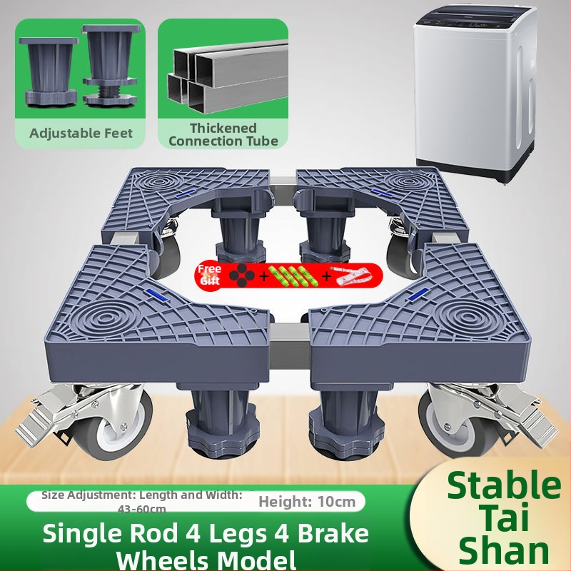 Skalbyklos pagrindas su universaliais ratukais, iš plastiko, be įrengimo