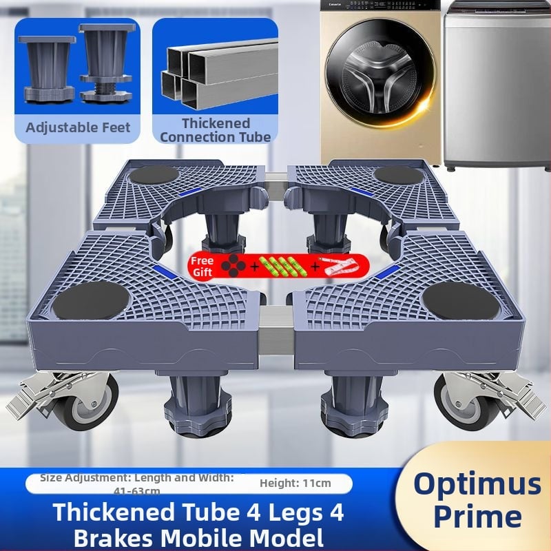 Skalbyklos pagrindas su universaliais ratukais, iš plastiko, be įrengimo