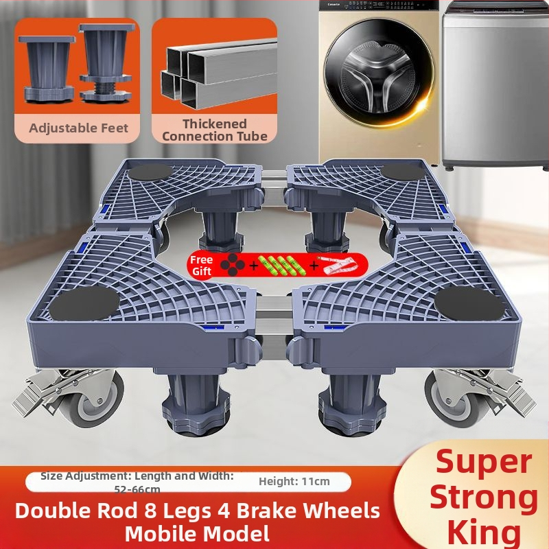 Skalbyklos pagrindas su universaliais ratukais, iš plastiko, be įrengimo