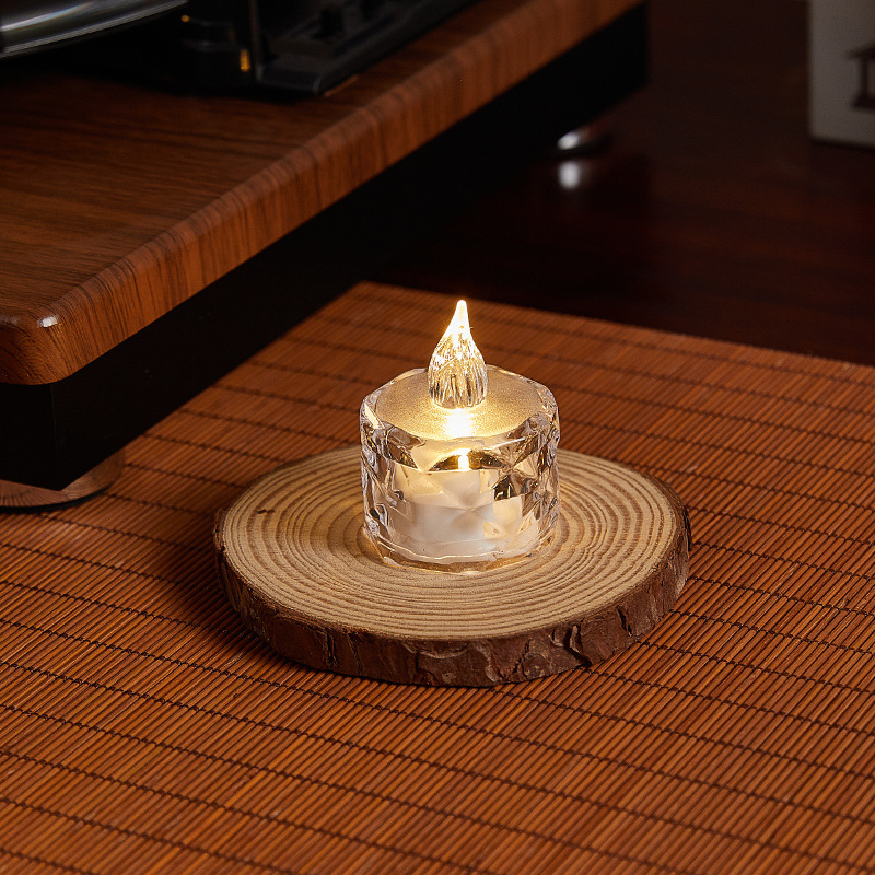 Пластмасова нощна лампа за Коледа с айсберг и коледно дърво — atmospherично осветление; стил: пасторален, модерен арт, лек лукс; Подходяща за: Коледа