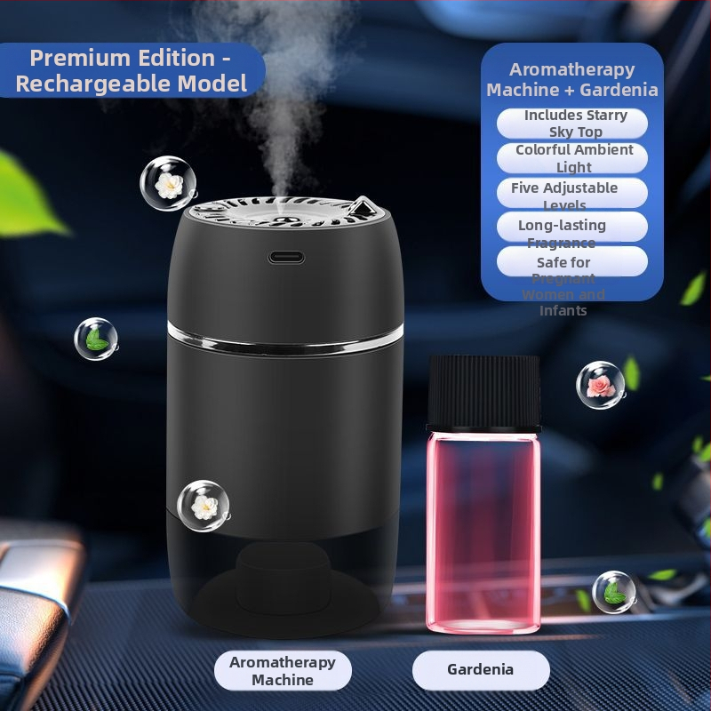 HD automašīnas aromaterapijas difuzors ar automātisku izsmidzināšanu – ziedu smarža, 50–100 ml, smaku novēršana, izsmidzināšanas ilgums 16–30 dienas, sēdekļa uzstādīšana