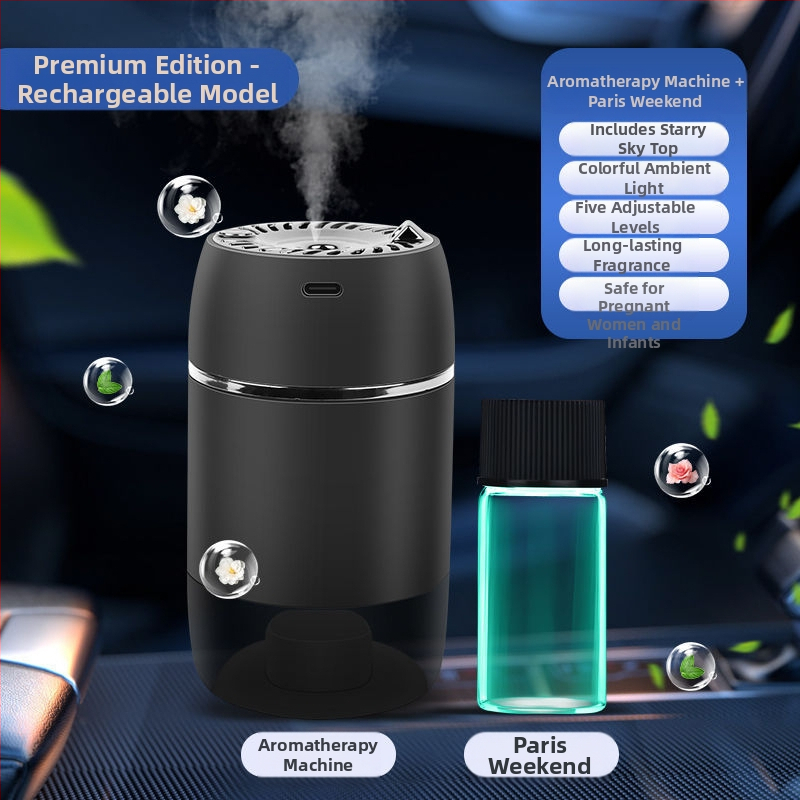 HD automašīnas aromaterapijas difuzors ar automātisku izsmidzināšanu – ziedu smarža, 50–100 ml, smaku novēršana, izsmidzināšanas ilgums 16–30 dienas, sēdekļa uzstādīšana
