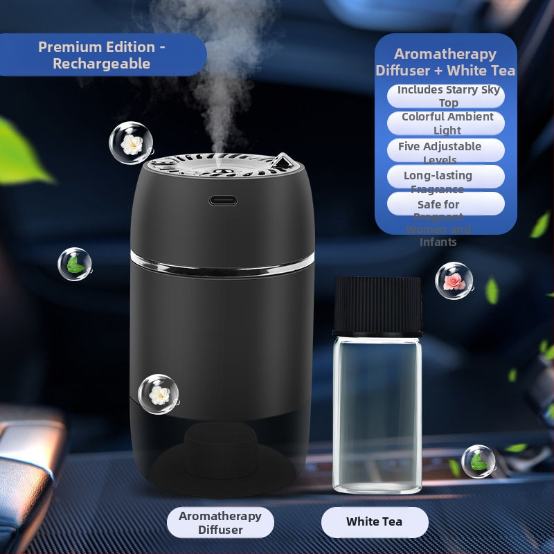 HD automašīnas aromaterapijas difuzors ar automātisku izsmidzināšanu – ziedu smarža, 50–100 ml, smaku novēršana, izsmidzināšanas ilgums 16–30 dienas, sēdekļa uzstādīšana