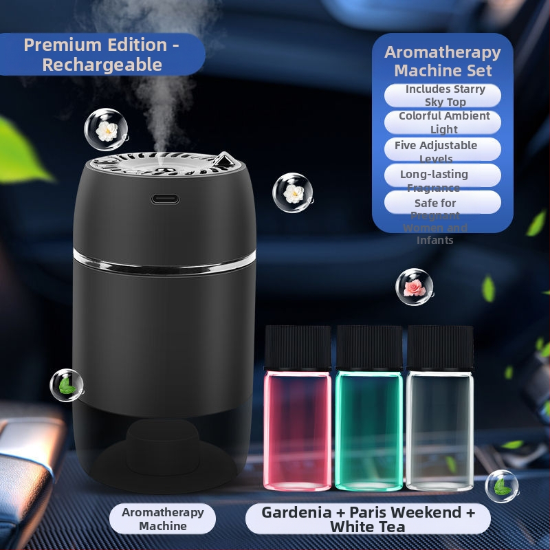 HD automašīnas aromaterapijas difuzors ar automātisku izsmidzināšanu – ziedu smarža, 50–100 ml, smaku novēršana, izsmidzināšanas ilgums 16–30 dienas, sēdekļa uzstādīšana