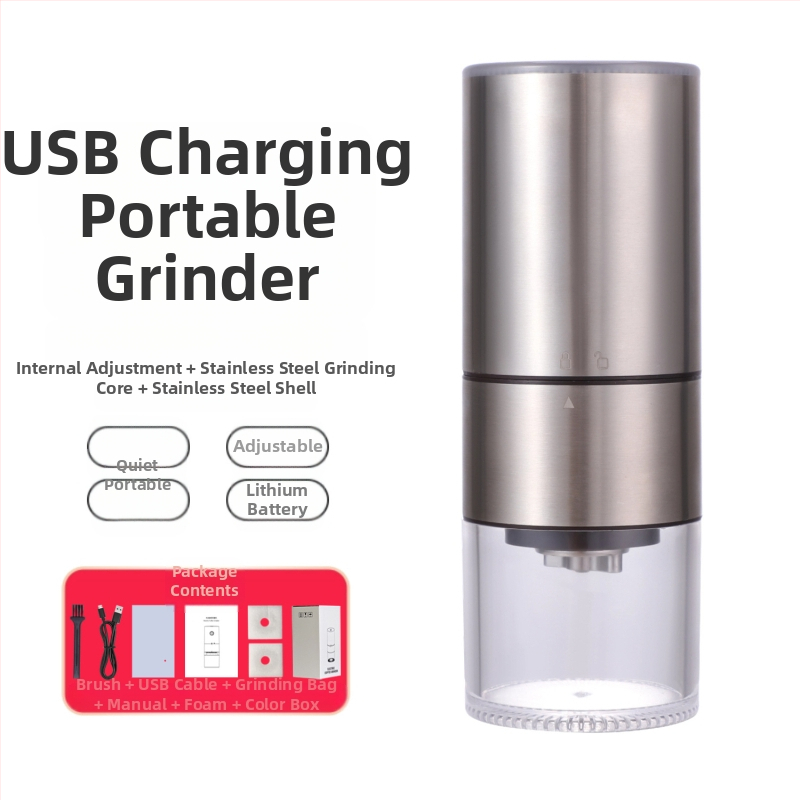 Mingxi elektrinis kavos malūnas pupelėms — automatinis, ABS korpusas, svoris 0,43 kg, pritaikymas galimas