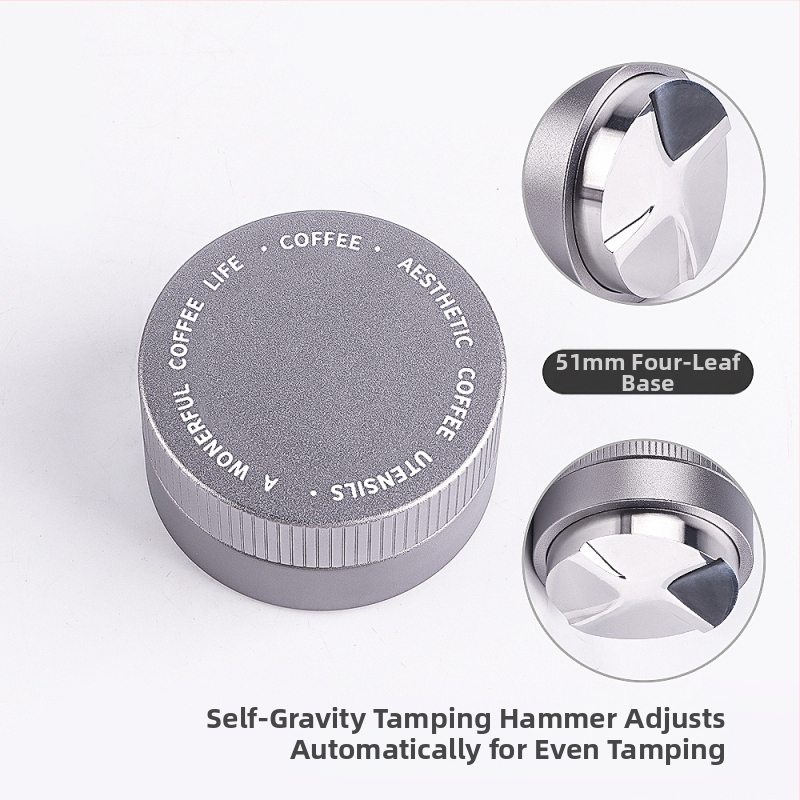 Nerūdijančio plieno gravitacinis espresso tampas, reguliuojamas aukštis, 390 g