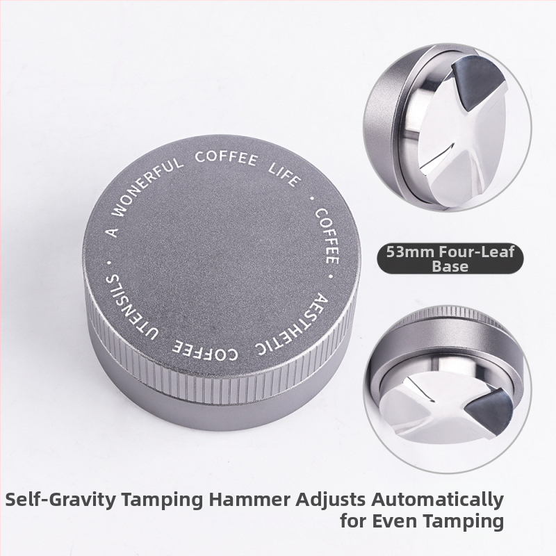 Nerūdijančio plieno gravitacinis espresso tampas, reguliuojamas aukštis, 390 g