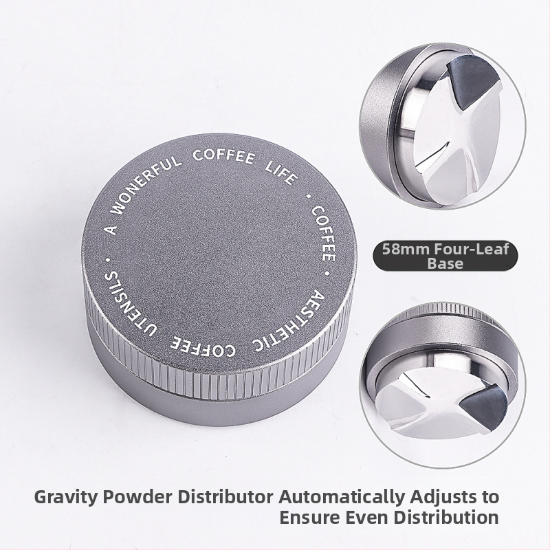 Nerūdijančio plieno gravitacinis espresso tampas, reguliuojamas aukštis, 390 g