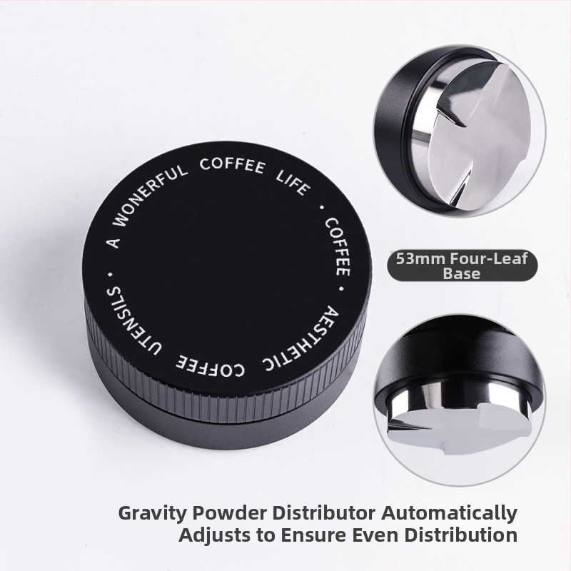 Nerūdijančio plieno gravitacinis espresso tampas, reguliuojamas aukštis, 390 g