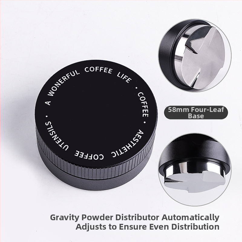 Nerūdijančio plieno gravitacinis espresso tampas, reguliuojamas aukštis, 390 g