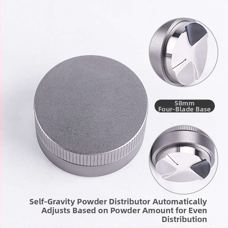 Nerūdijančio plieno gravitacinis espresso tampas, reguliuojamas aukštis, 390 g