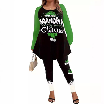 Γυναικείο σετ γιόγκα (τοπ και παντελόνι) με 3D εκτύπωση, πολυεστέρας, φθινοπωρινή σεζόν 2024