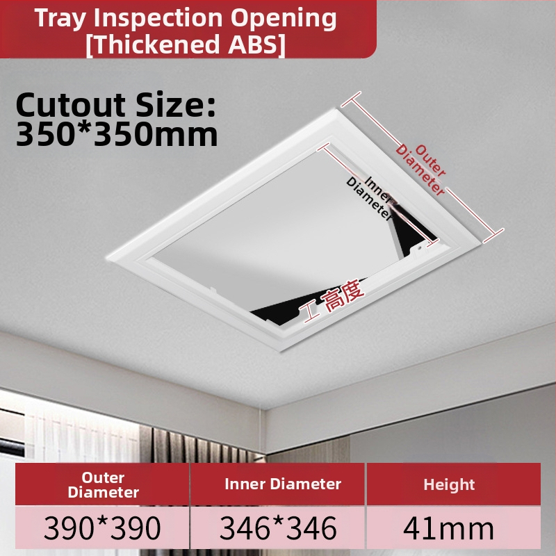 ABS lubų prieigos plokštė HVAC vamzdžiams, atviro tipo