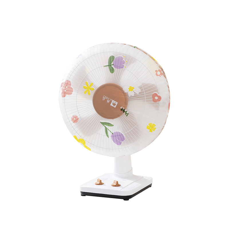 PEVA dulkių gaubtas mažam stovinčiam ventiliatoriui, piešinio karikatūra, modelis 145 118 45, medžiaga PEVA, pakuotė 400