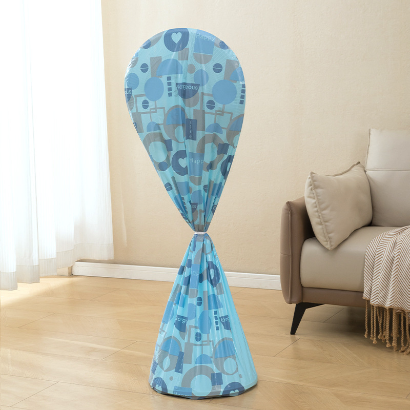 PEVA dulkių gaubtas mažam stovinčiam ventiliatoriui, piešinio karikatūra, modelis 145 118 45, medžiaga PEVA, pakuotė 400