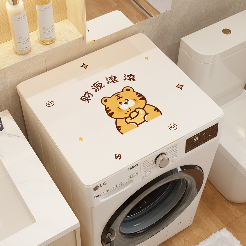 Mosógép porvédő - PVC, Holy New Fabric, testreszabható, kis friss stílus