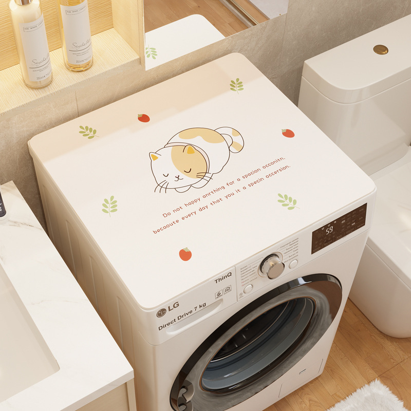 Mosógép porvédő - PVC, Holy New Fabric, testreszabható, kis friss stílus